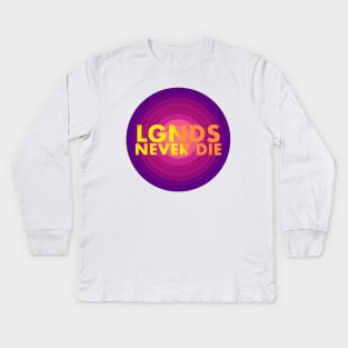 Legends never die Kids Long Sleeve T-Shirt